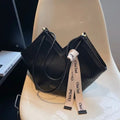 Bolsa Hobo Grande Preto Garbo Luara - Garboza